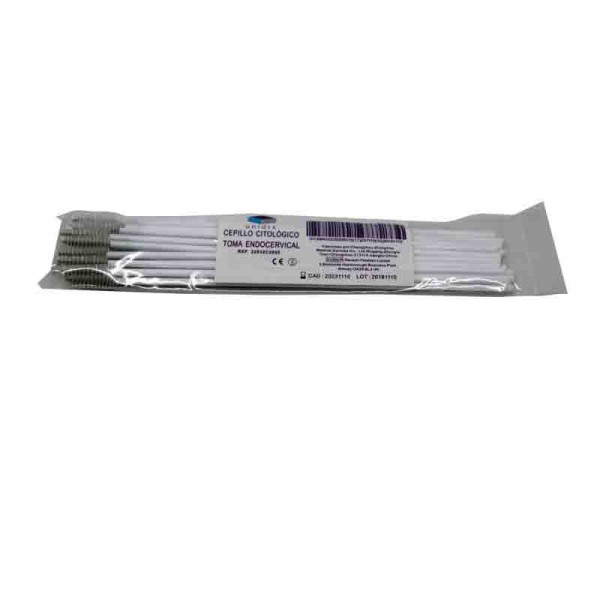 Spazzola citologica non sterile per presa endocervicale (50 unità)
